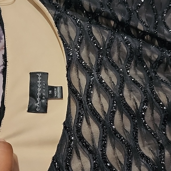 Black Long Evening Cocktail Dress - Picture 6 of 6